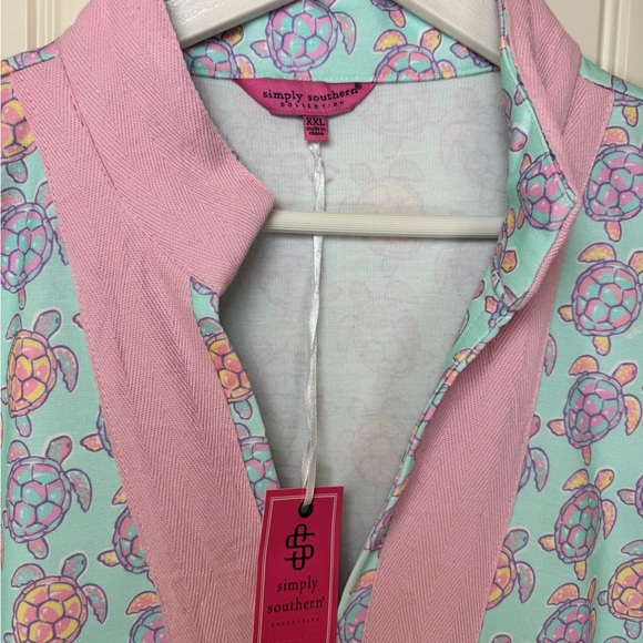 NWT Simply Southern Turtle Print Tunic Dress - Women’s 2XL - Picture 4 of 10
